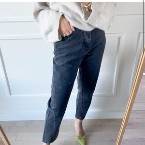 Toteme Twisted Seam Denim in washed black